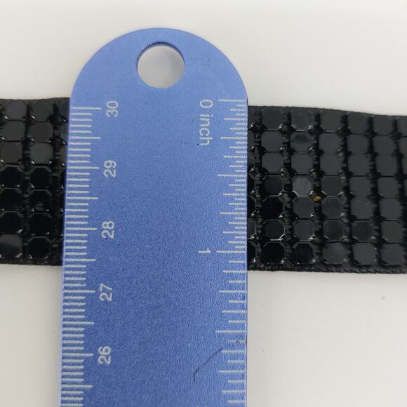 Belt Women's Vintage Black Metal Mesh Cinch Belt Gatsby OS - Picture 4 of 11